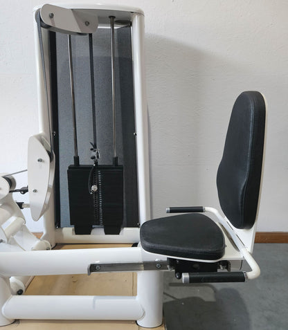 Gym80 Wadenpresse sitzend Sygnum 3027, Wadenmaschine, Calf Press, Rahmenfarbe Weiß, gebraucht - überholter Zustand
