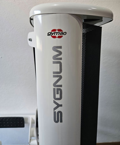 Gym80 Wadenpresse sitzend Sygnum 3027, Wadenmaschine, Calf Press, Rahmenfarbe Weiß, gebraucht - überholter Zustand