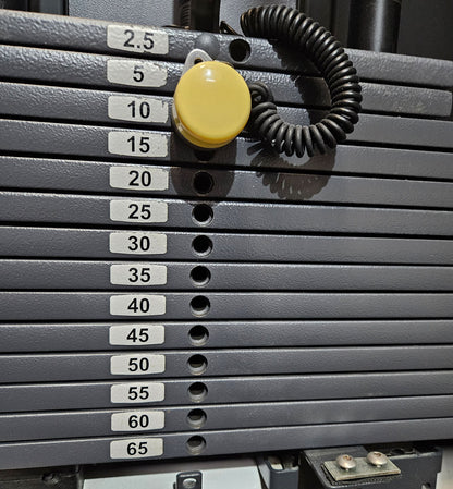 Technogym rotation machine, Rotary Torso, Twister, Selection Line, frame color white, upholstery color brown, used - refurbished condition