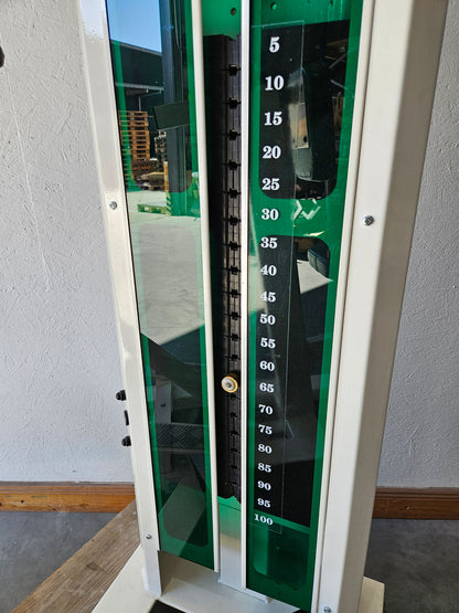 Multi-Form Galaxy, rowing with chest support, row, lat row, frame color white, used with signs of wear