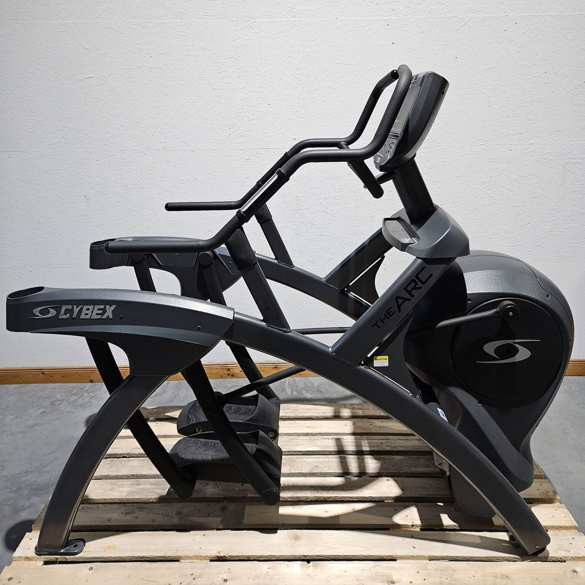 Cybex Arc Trainer 750A Lower Body, cross trainer, elliptical trainer with height-adjustable ramp, stepper, LED display, frame color anthracite, used - refurbished condition