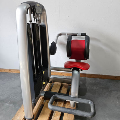 TechnoGym 18 Kraftgeräte im Set, Selection Line, Strength Machines with Stack Weight, Polster Rot, gebraucht - überholter Zustand