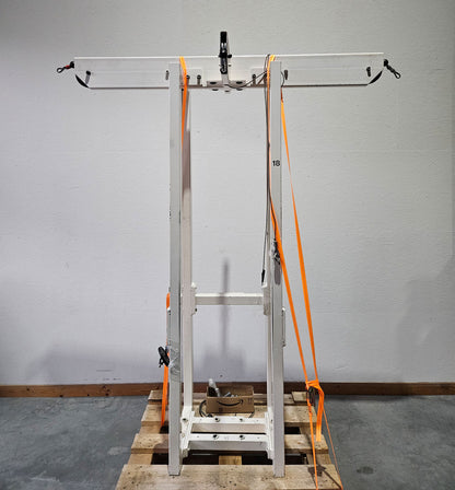 Gym80 - 4 Stationenturm mit Seilen, 4 Stack Multi Station, große Gewichtsblöcke, Rahmenfarbe Weiß, gebraucht - geprüfter Zustand mit optischen Gebrauchsspuren