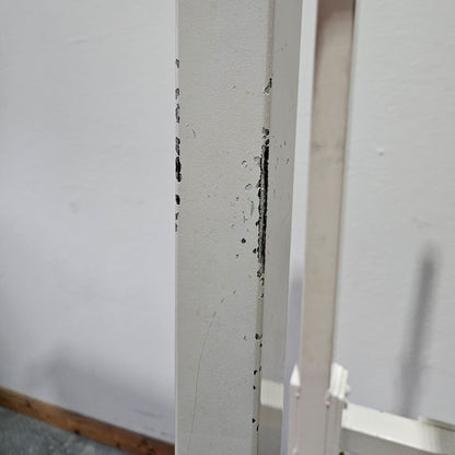 Gym80 - 4 Stationenturm mit Seilen, 4 Stack Multi Station, große Gewichtsblöcke, Rahmenfarbe Weiß, gebraucht - geprüfter Zustand mit optischen Gebrauchsspuren