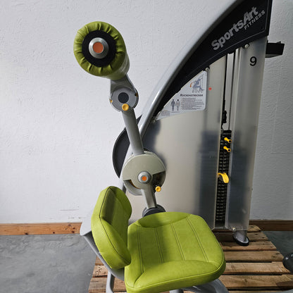 SportsArt Rückenstrecker Maschine S932 A932 N932, Back Extension, Hyperextension Machine, Rahmenfarbe Silber, gebraucht - überholter Zustand