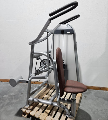 Proxowell bzw Proxomed Schulterblattfixator, Latzug von Oben geführt, Compass bzw C-Well Serie, Rahmenfarbe Silber, gebraucht - überholter Zustand