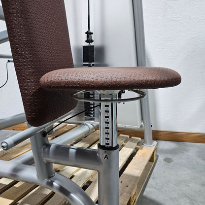 Proxowell bzw Proxomed Schulterblattfixator, Latzug von Oben geführt, Compass bzw C-Well Serie, Rahmenfarbe Silber, gebraucht - überholter Zustand