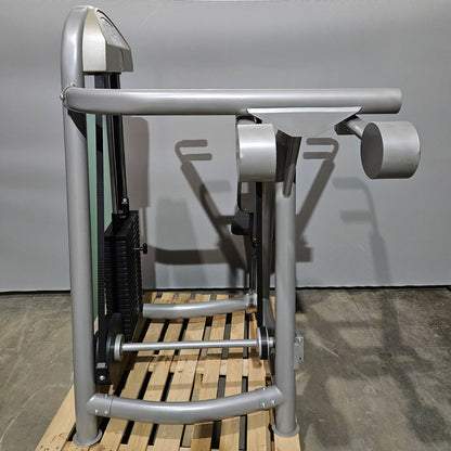 AS Sport or Proxowell shoulder press, shoulder press, overhead press, frame color silver, used - overhauled condition
