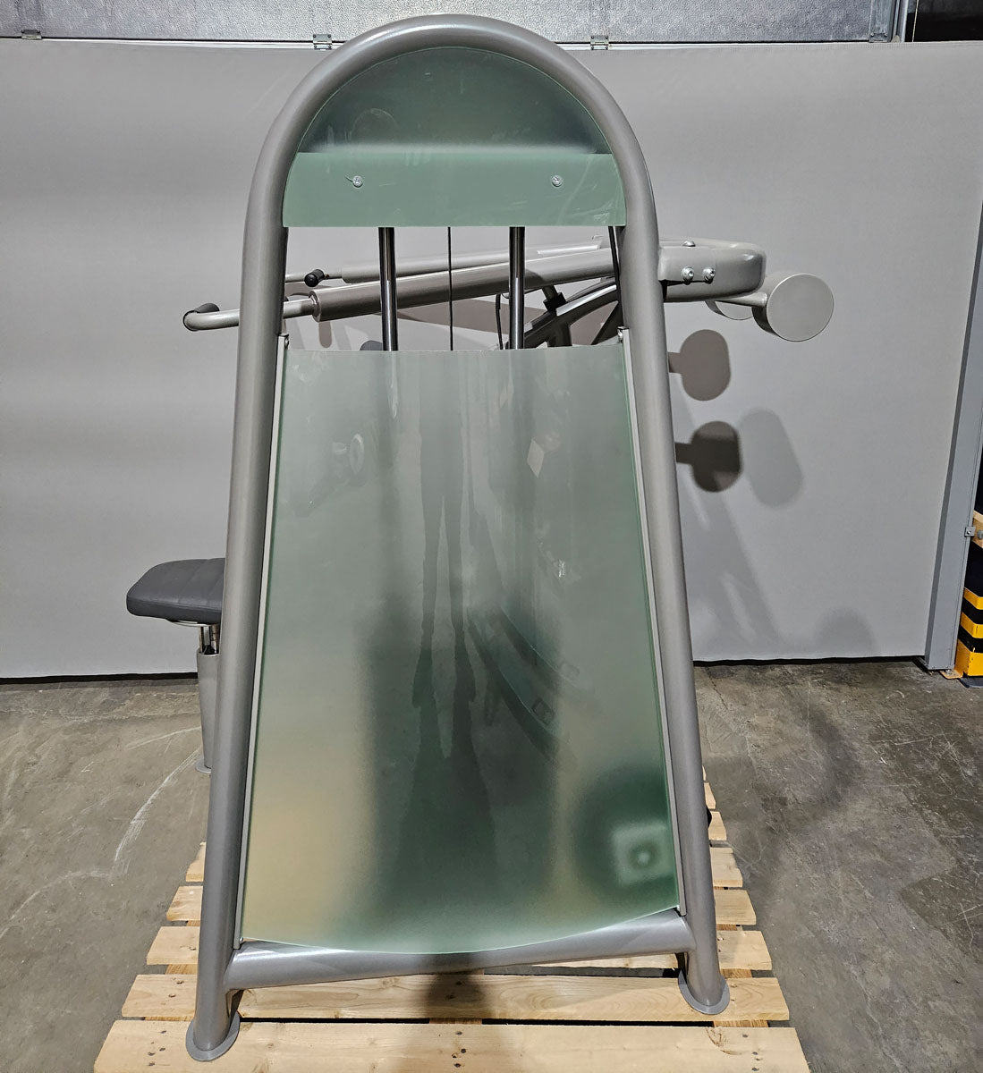 AS Sport or Proxowell shoulder press, shoulder press, overhead press, frame color silver, used - overhauled condition