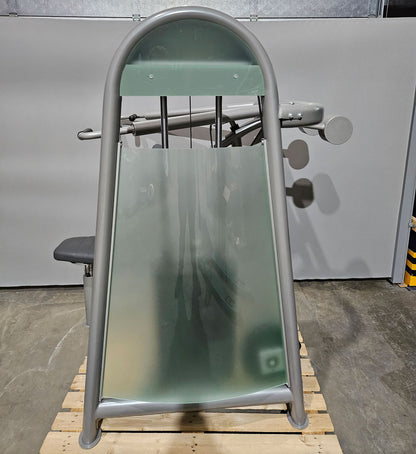 AS Sport or Proxowell shoulder press, shoulder press, overhead press, frame color silver, used - overhauled condition