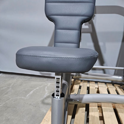 AS Sport or Proxowell shoulder press, shoulder press, overhead press, frame color silver, used - overhauled condition