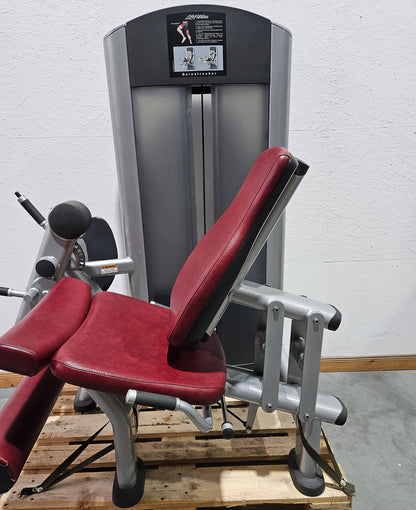 Life Fitness Beinstrecker sitzend, Leg Extension, Signature Serie, 145kg Gewichtsblock, Rahmenfarbe Silber, gebraucht - überholter Zustand