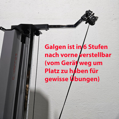 Pego Sport Pulley U, vertical pulley - universal pulley 80 kg (wall model) cable pulley for physio and rehab, Made in Germany - used - refurbished condition