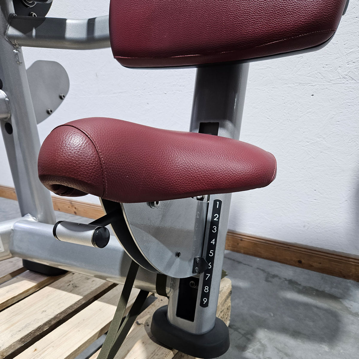 Life Fitness Abdominal Crunch, Bauchmaschine, Bauchmuskelmaschine, Abs Crunch, Signature Series, Rahmenfarbe Silber, gebraucht - überholter Zustand