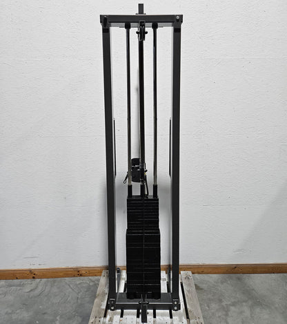 Kabelzug höhenverstellbar, Seilzug, Zugapparat 100kg, Teuwsen Sportgeräte, Rahmen Anthrazit, gebraucht - geprüfter Zustand