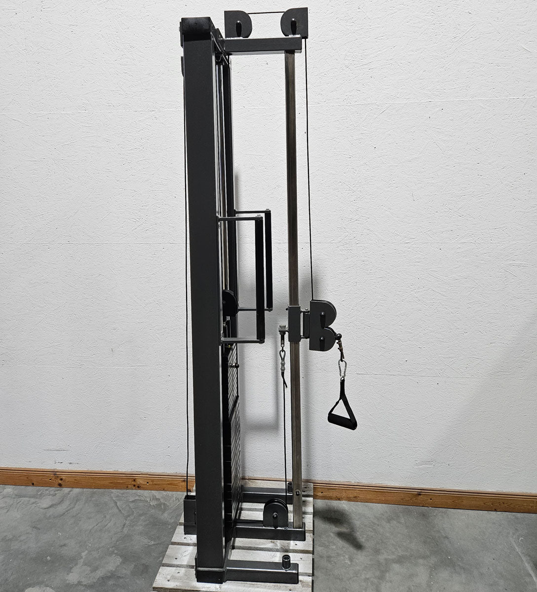 Kabelzug höhenverstellbar, Seilzug, Zugapparat 100kg, Teuwsen Sportgeräte, Rahmen Anthrazit, gebraucht - geprüfter Zustand
