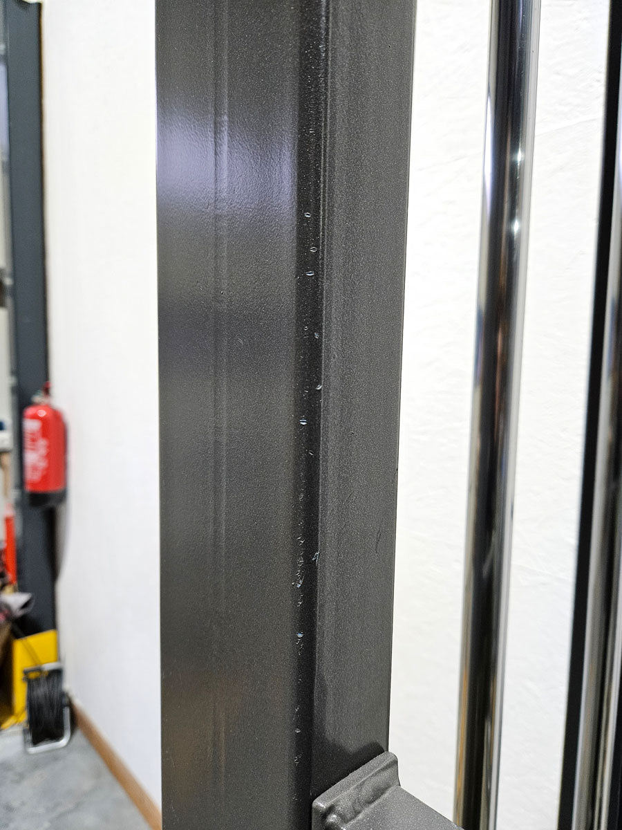 Kabelzug höhenverstellbar, Seilzug, Zugapparat 100kg, Teuwsen Sportgeräte, Rahmen Anthrazit, gebraucht - geprüfter Zustand
