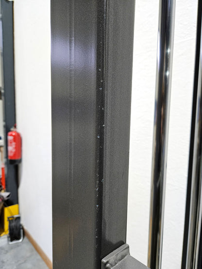 Kabelzug höhenverstellbar, Seilzug, Zugapparat 100kg, Teuwsen Sportgeräte, Rahmen Anthrazit, gebraucht - geprüfter Zustand