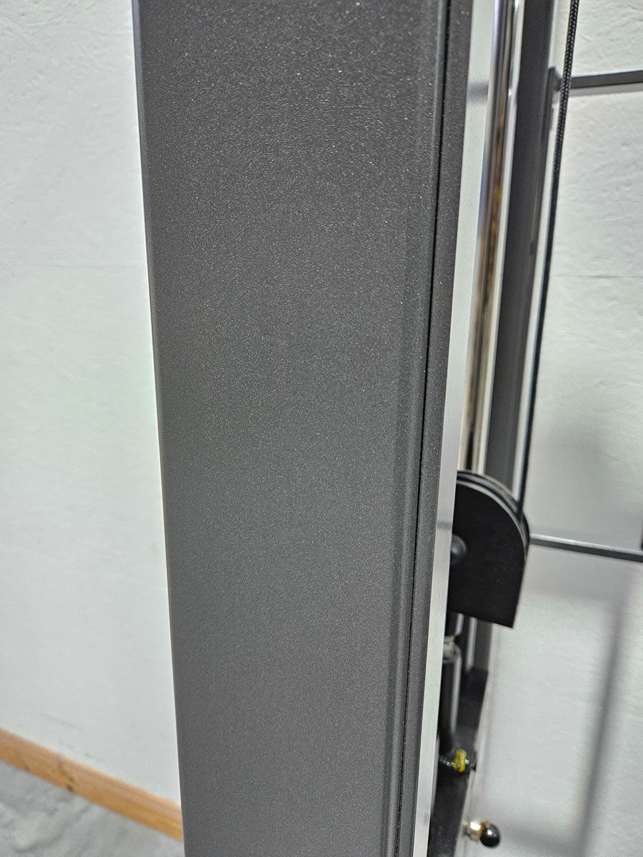 Kabelzug höhenverstellbar, Seilzug, Zugapparat 100kg, Teuwsen Sportgeräte, Rahmen Anthrazit, gebraucht - geprüfter Zustand