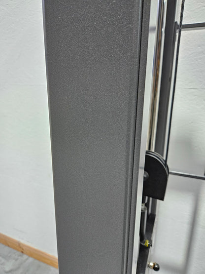 Kabelzug höhenverstellbar, Seilzug, Zugapparat 100kg, Teuwsen Sportgeräte, Rahmen Anthrazit, gebraucht - geprüfter Zustand
