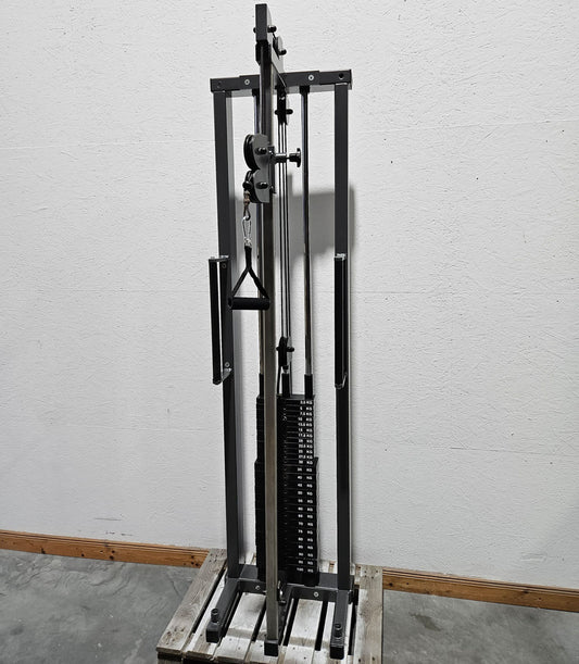 Kabelzug höhenverstellbar, Seilzug, Zugapparat 100kg, Teuwsen Sportgeräte, Rahmen Anthrazit, gebraucht - geprüfter Zustand