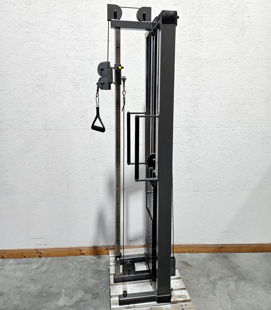 Kabelzug höhenverstellbar, Seilzug, Zugapparat 100kg, Teuwsen Sportgeräte, Rahmen Anthrazit, gebraucht - geprüfter Zustand