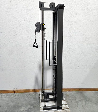 Kabelzug höhenverstellbar, Seilzug, Zugapparat 100kg, Teuwsen Sportgeräte, Rahmen Anthrazit, gebraucht - geprüfter Zustand