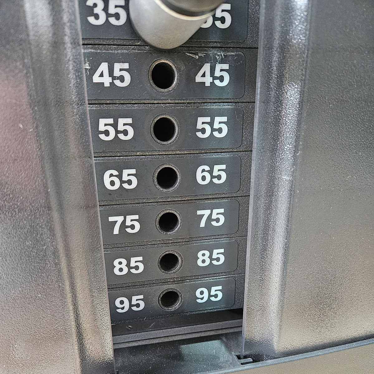 Life Fitness Armbeuger, Bizepsmaschine, Biceps Curl Machine, Bilateral, drehbare Griffe, Signature Series, Rahmenfarbe Silber, gebraucht - überholter Zustand