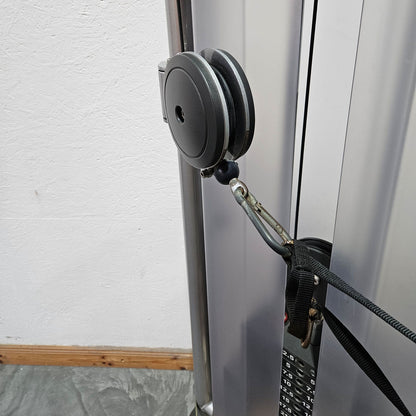 Life Fitness Chest Press, Bankdrückmaschine Dual Bilateral, Brustpresse mit drehbaren Griffen, Signature Series, Rahmenfarbe Silber, gebraucht - überholter Zustand