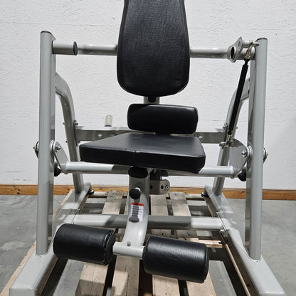 DankSport Abdominal Machine, Plate-loaded Strength Training Device, Abdominal Crunch, Abs Machine, Rotation Possible - Silver Frame - NEW