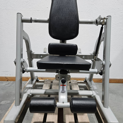 DankSport Abdominal Machine, Plate-loaded Strength Training Device, Abdominal Crunch, Abs Machine, Rotation Possible - Silver Frame - NEW