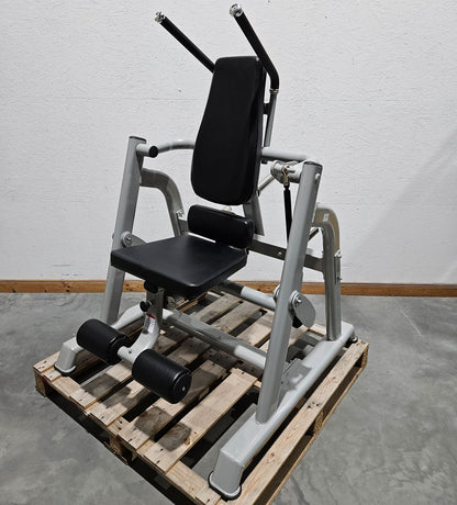 DankSport Abdominal Machine, Plate-loaded Strength Training Device, Abdominal Crunch, Abs Machine, Rotation Possible - Silver Frame - NEW