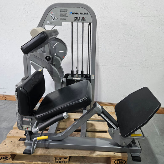 Nautilus Nitro Lower Back, back extension machine, hyperextension, back extension, frame color silver, used - refurbished condition