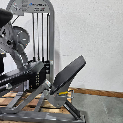 Nautilus Nitro Lower Back, Rückenstreckermaschine, Hyperextension, Back Extension, Rahmenfarbe Silber, gebraucht - überholter Zustand