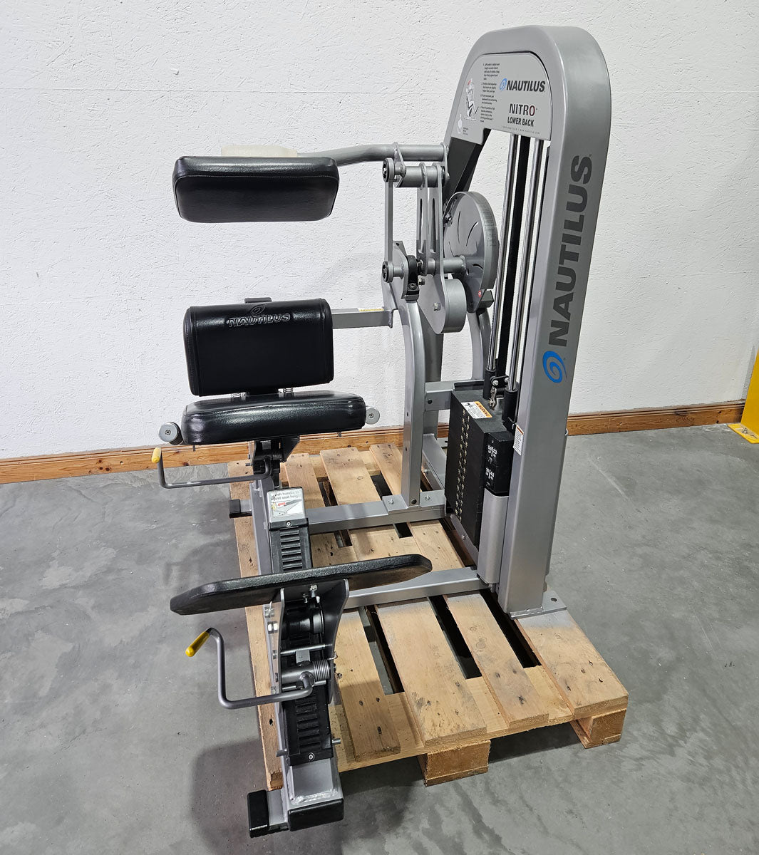 Nautilus Nitro Lower Back, Rückenstreckermaschine, Hyperextension, Back Extension, Rahmenfarbe Silber, gebraucht - überholter Zustand