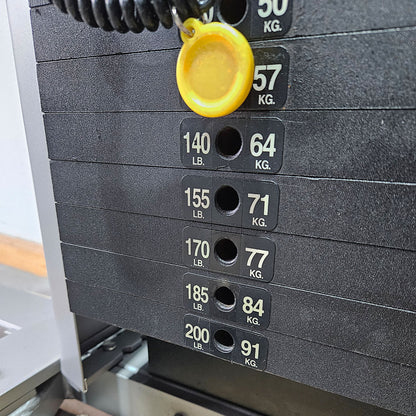 Nautilus Nitro V-Triceps Extension, Trizepsmaschine horizontal, Triceps Extension, Rahmenfarbe Silber, gebraucht - überholter Zustand