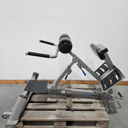 Nautilus Nitro Hyperextension, back extension bench, 45° adjustable, Adjustable Hip Extension F3AHE, frame color silver, used - refurbished condition