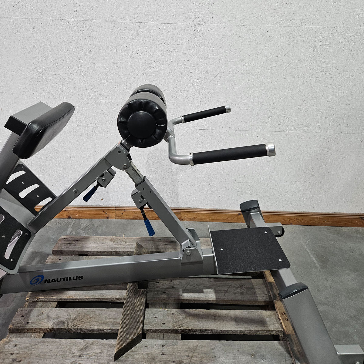 Nautilus Nitro Hyperextension, Rückenstreckerbank, 45° verstellbar, Adjustable Hip Extension F3AHE, Rahmenfarbe Silber, gebraucht - überholter Zustand