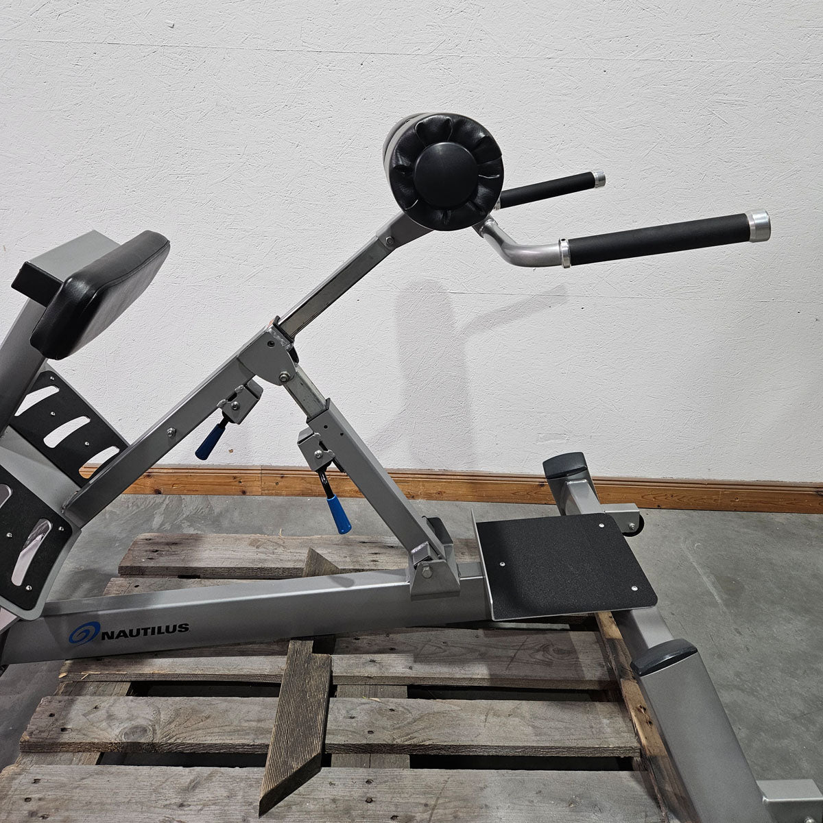 Nautilus Nitro Hyperextension, Rückenstreckerbank, 45° verstellbar, Adjustable Hip Extension F3AHE, Rahmenfarbe Silber, gebraucht - überholter Zustand