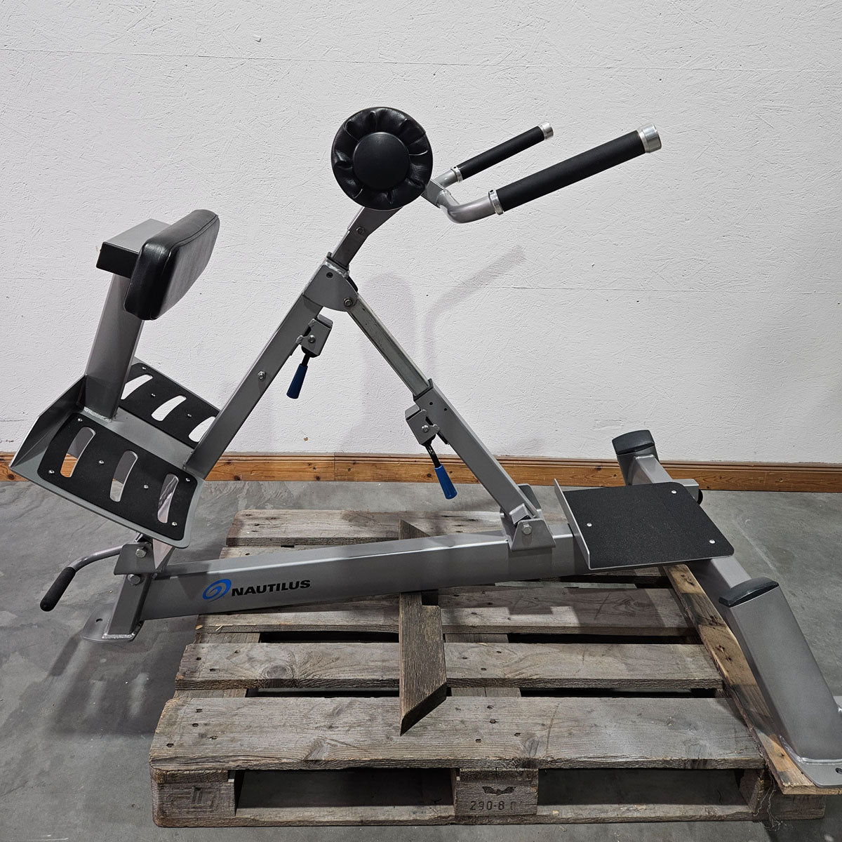 Nautilus Nitro Hyperextension, Rückenstreckerbank, 45° verstellbar, Adjustable Hip Extension F3AHE, Rahmenfarbe Silber, gebraucht - überholter Zustand