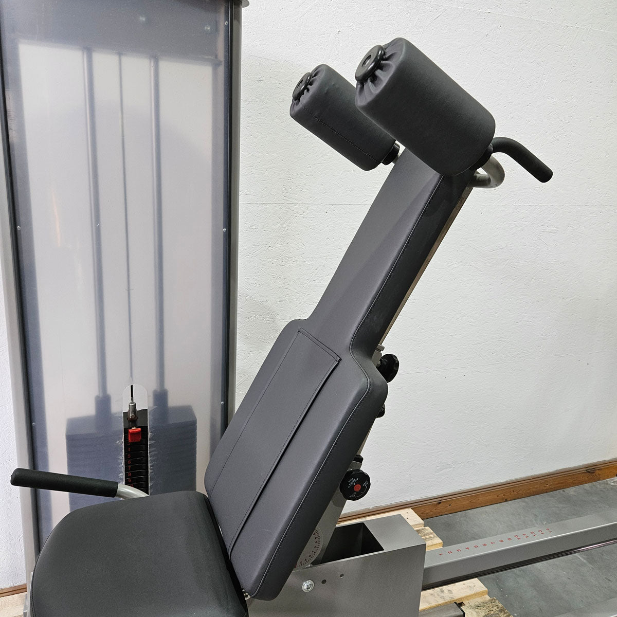 Pego Sport Funktionsstemme Kombi Sitzend-Liegend,  Beinpresse verstellbar, Rahmen Silber-Grau, gebraucht - überholter Zustand