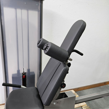 Pego Sport Funktionsstemme Kombi Sitzend-Liegend,  Beinpresse verstellbar, Rahmen Silber-Grau, gebraucht - überholter Zustand