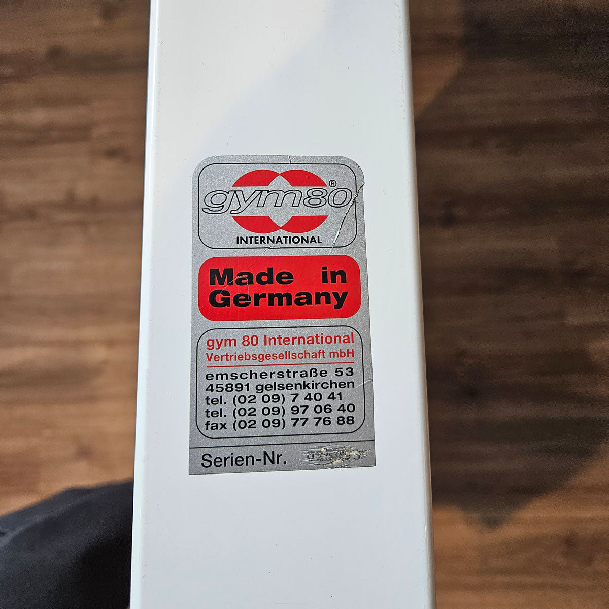 Gym80 Beinpresse 45 Grad, Plate loaded Leg Press, Ähnlich Pure Kraft 4023, Rahmenfarbe Weiß, gebraucht - geprüfter Zustand