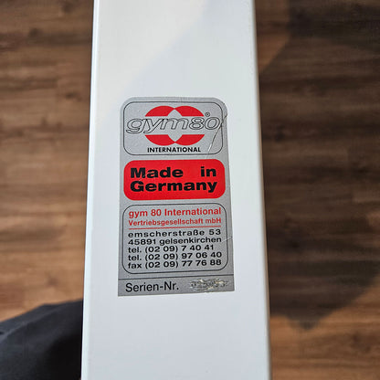 Gym80 Beinpresse 45 Grad, Plate loaded Leg Press, Ähnlich Pure Kraft 4023, Rahmenfarbe Weiß, gebraucht - geprüfter Zustand