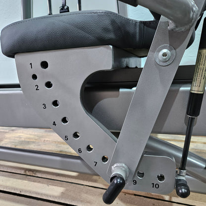 Proxomed - AS, Funktionsstemme, Beinpresse verstellbar sitzend - liegend, 200kg Gewichtsblock, gebraucht - überholter Zustand