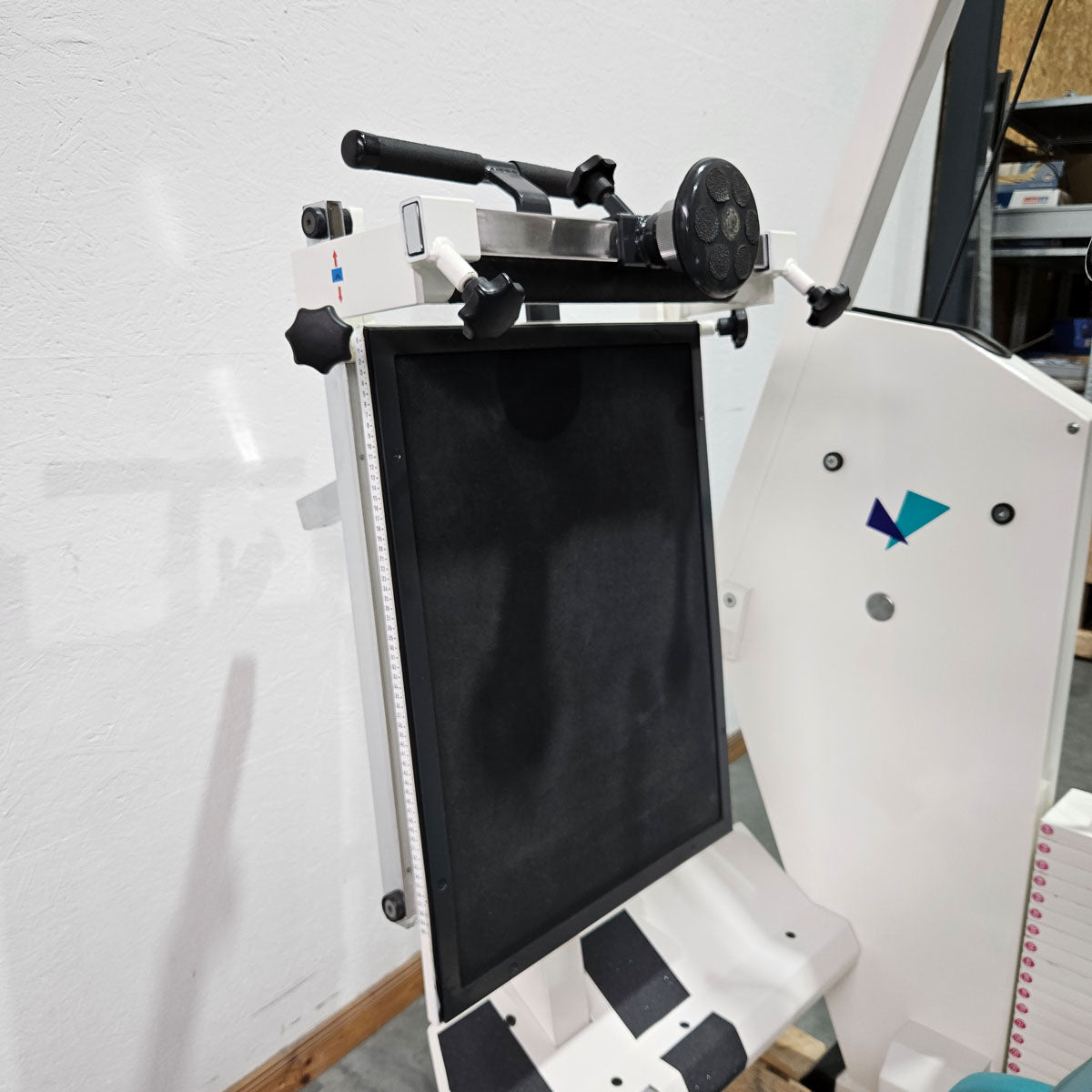 MKB Keller functional press, leg press adjustable sitting - lying, tilting gyroscope, 180kg weight block, color white, used - refurbished condition