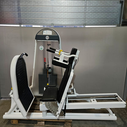 Proxomed Funktionsstemme Compass 530, Beinpresse verstellbar, MPG, Reha, Rahmenfarbe Weiß, Polster Schwarz, gebraucht - überholter Zustand