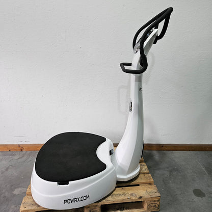 G-Plate by POWRX, vibration plate with air suspension, touchscreen display, color white, used - tested condition