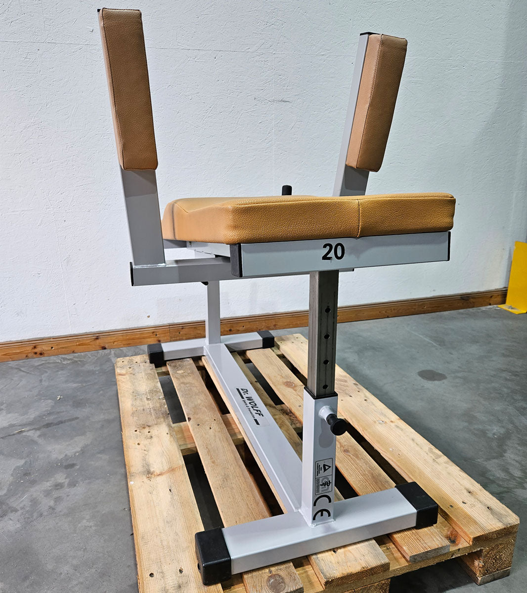 Dr. Wolff Lower Abdominal Trainer 345, Bauchbank, Rahmen Silber, gebraucht - geprüfter Zustand