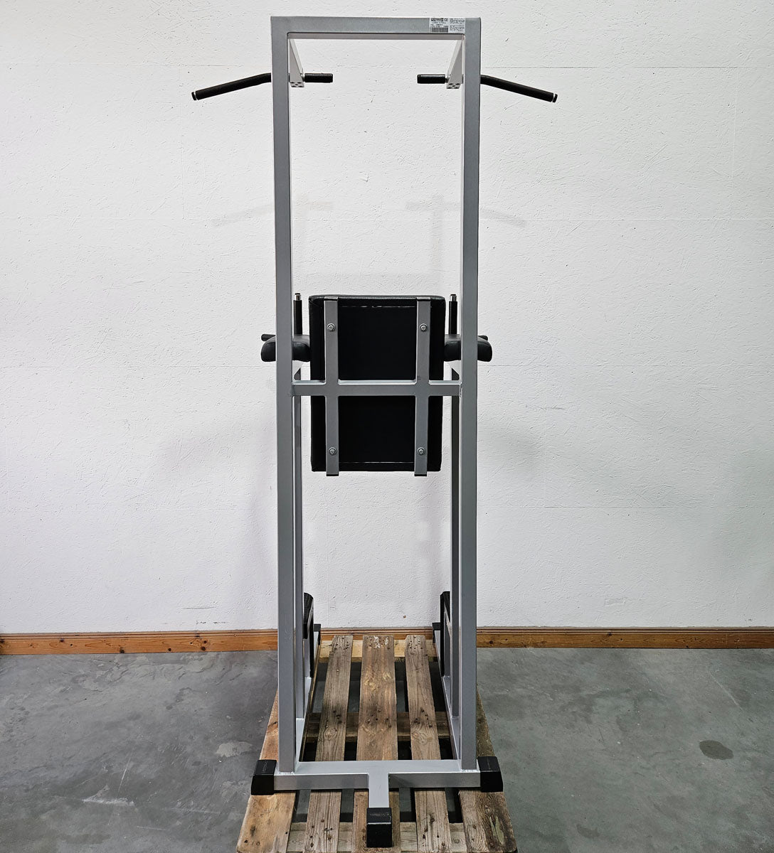 Technogym 3 in 1 Gerät, Dips, Beinheben und Klimmzug Ständer, Silverline, Rahmen Silber, gebraucht - geprüfter Zustand mit Gebrauchsspuren